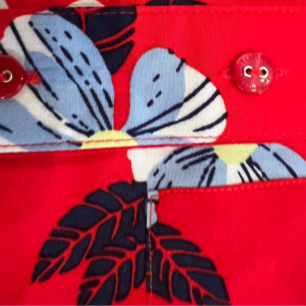 Tommy Hilfiger Red Floral Kids Blouse - Picture 9 of 10